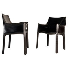 Ensemble de 10 chaises Cab Model #413 par Mario Bellini pour Cassina