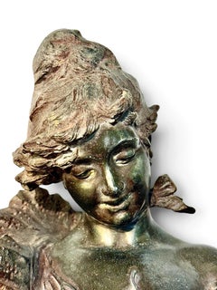 Alfred Jean Foretay Art Nouveau “Fraises au Champagne” Bust, circa 1900