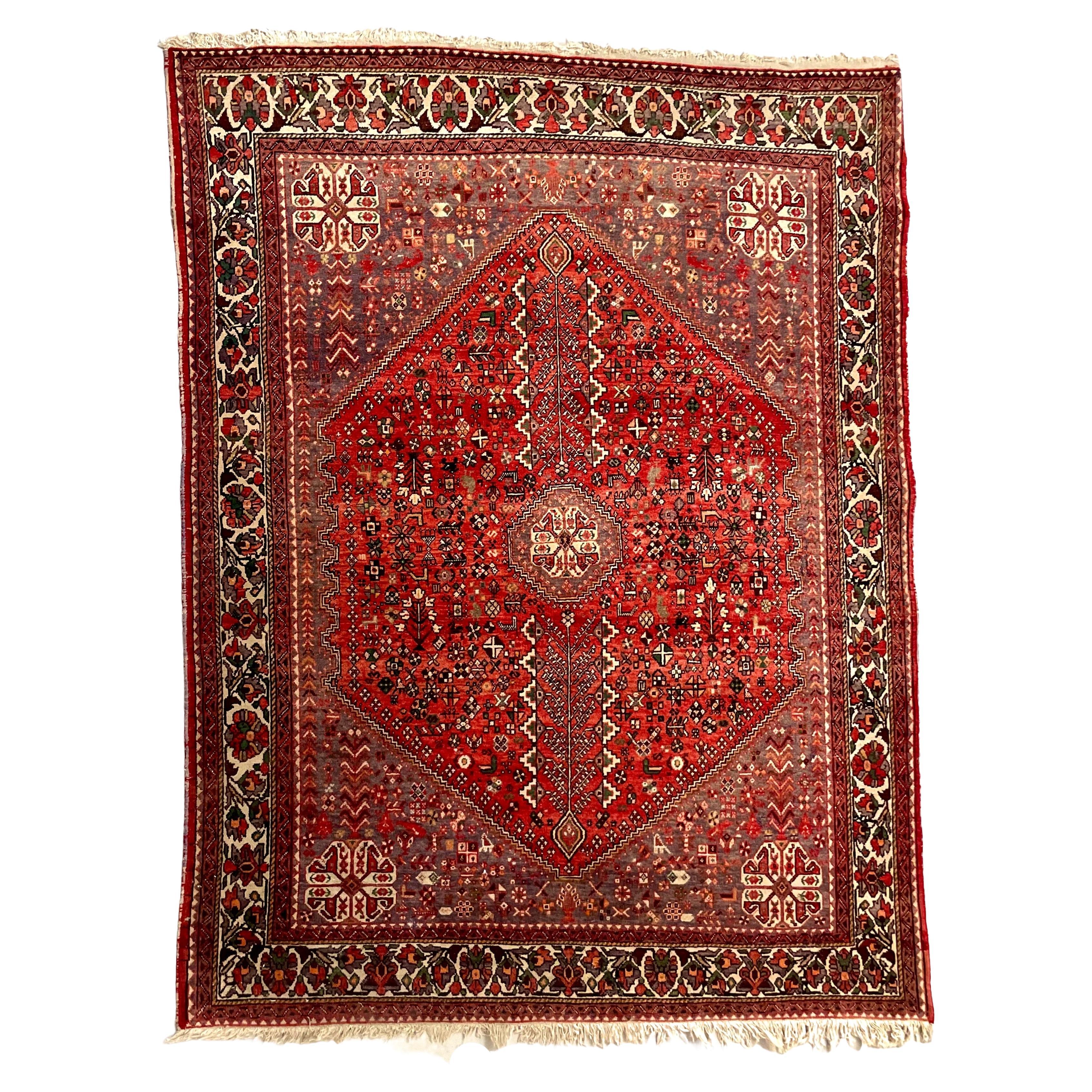 Antique Persian Medallion Rug For Sale