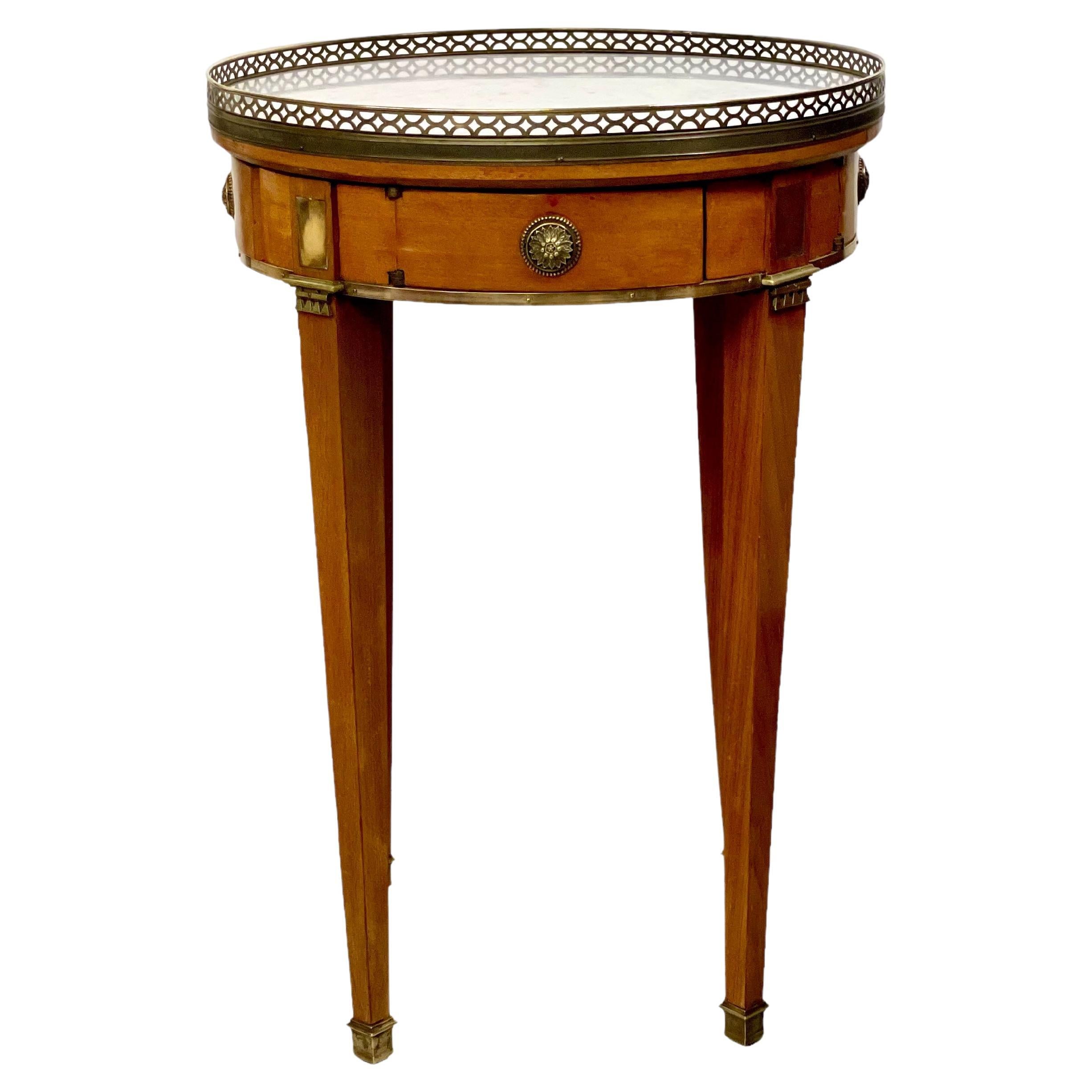 Bouillotte-Tisch im Louis-XVI-Stil mit drehbarem Mechanismus, 19. Jahrhundert