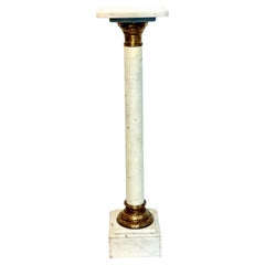 French Marble and Gilt Bronze Pedestal Column, 19th Century