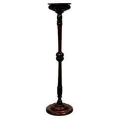 17th Century French Carved and Turned Oak Torchère Pedestal