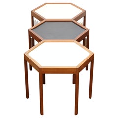 Hexagon Teak Coffee Tables Designed by Hans C Andersen