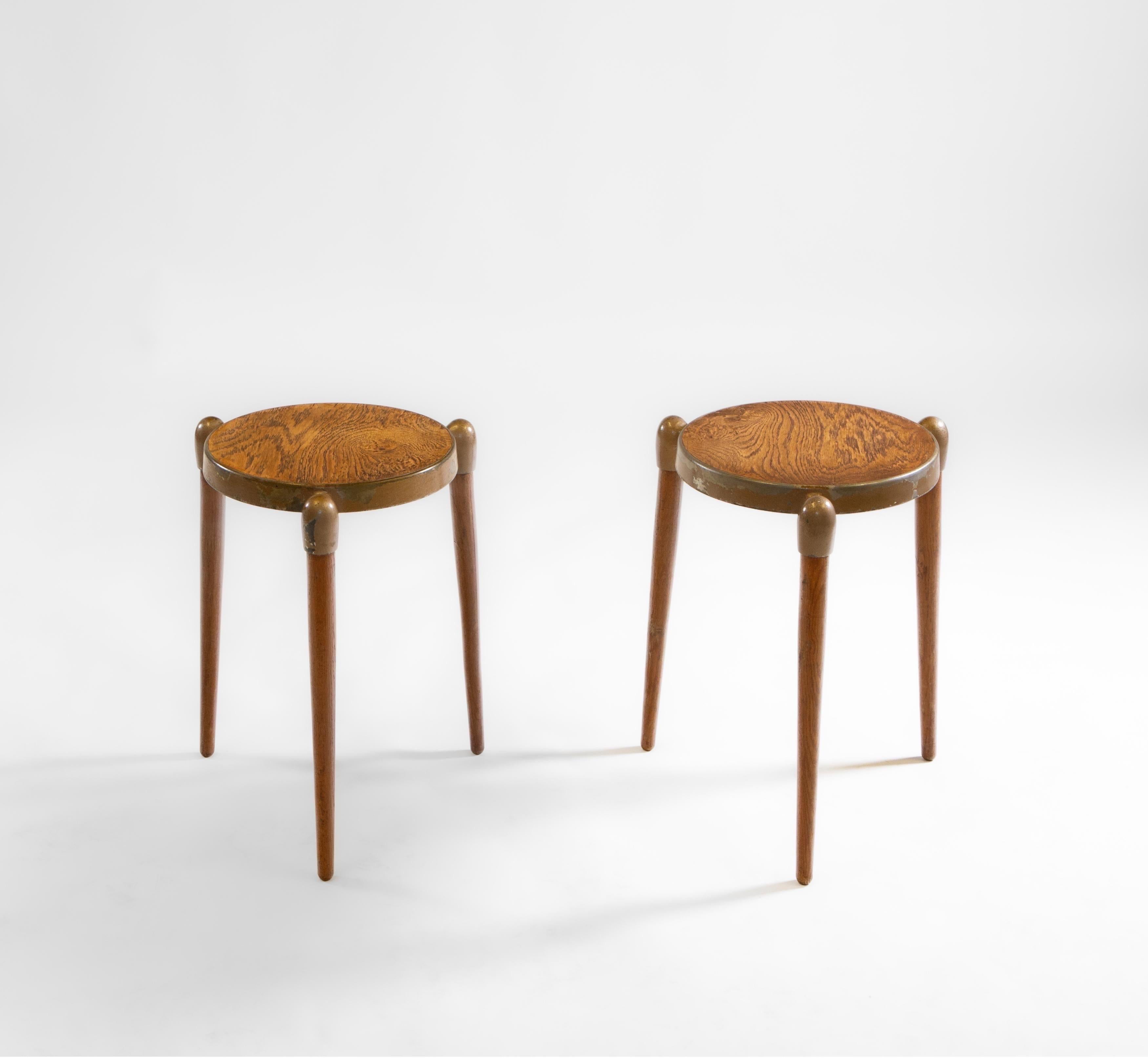 English Pair Gerald Summers Mid Century Modernist Side Tables For Sale