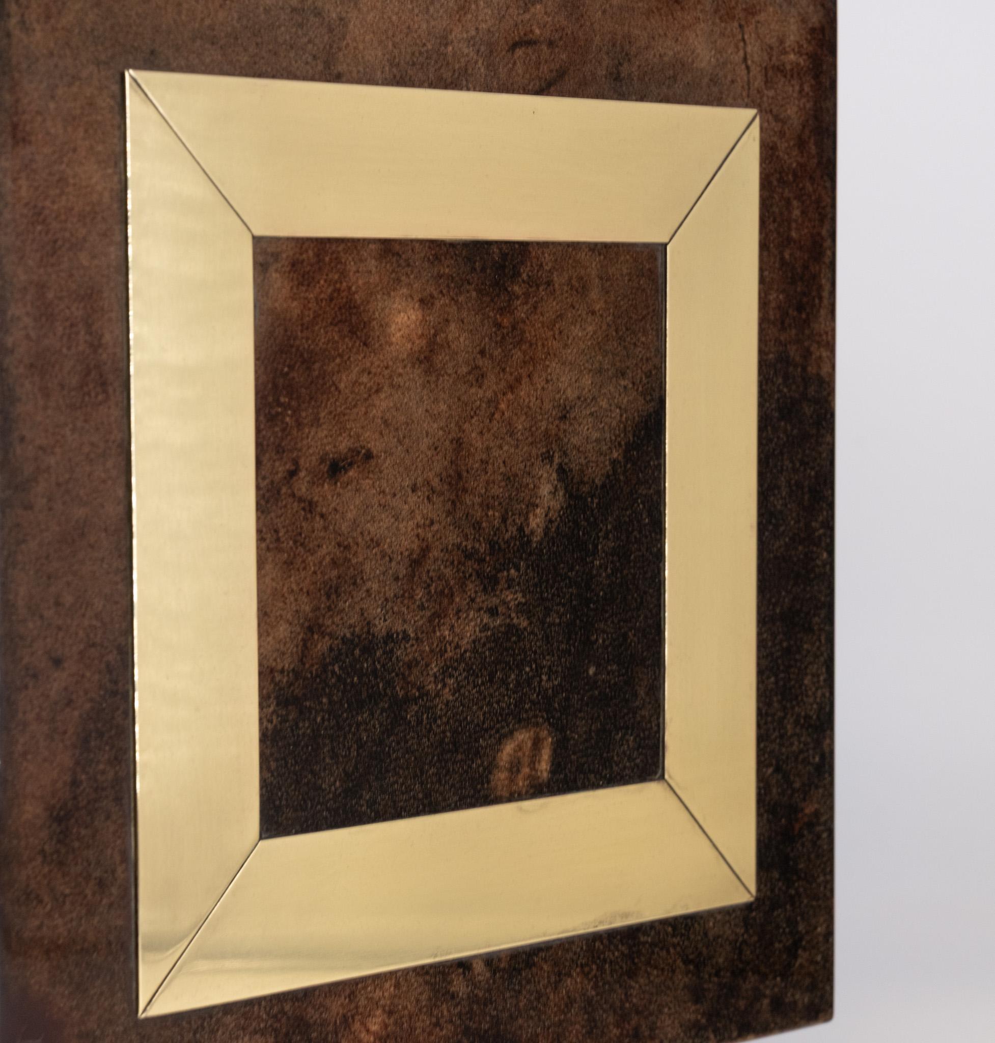 Mid-Century Modern Italian Lacquered Vellum & Brass Large Table Lamp Attr Aldo Tura For Sale