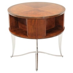 Vintage American Art Deco Revival Centre Book Table 1980s By Gramercy