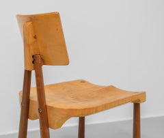 Sedia da scrivania postmoderna in noce e acero, anni ’80 circa