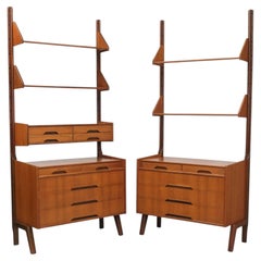 Modulares Regalsystem aus norwegischem Teakholz, Mid-Century-Stil, 1960er Jahre
