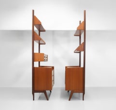 Modulares Regalsystem aus norwegischem Teakholz, Mid-Century-Stil, 1960er Jahre