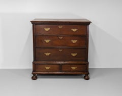 Antique William And Mary Joined Oak Provisional Chest Drawers English Circa 1690