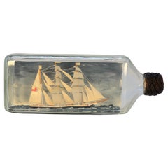 Ship in bottle diorama "Seamaid" English circa 1920