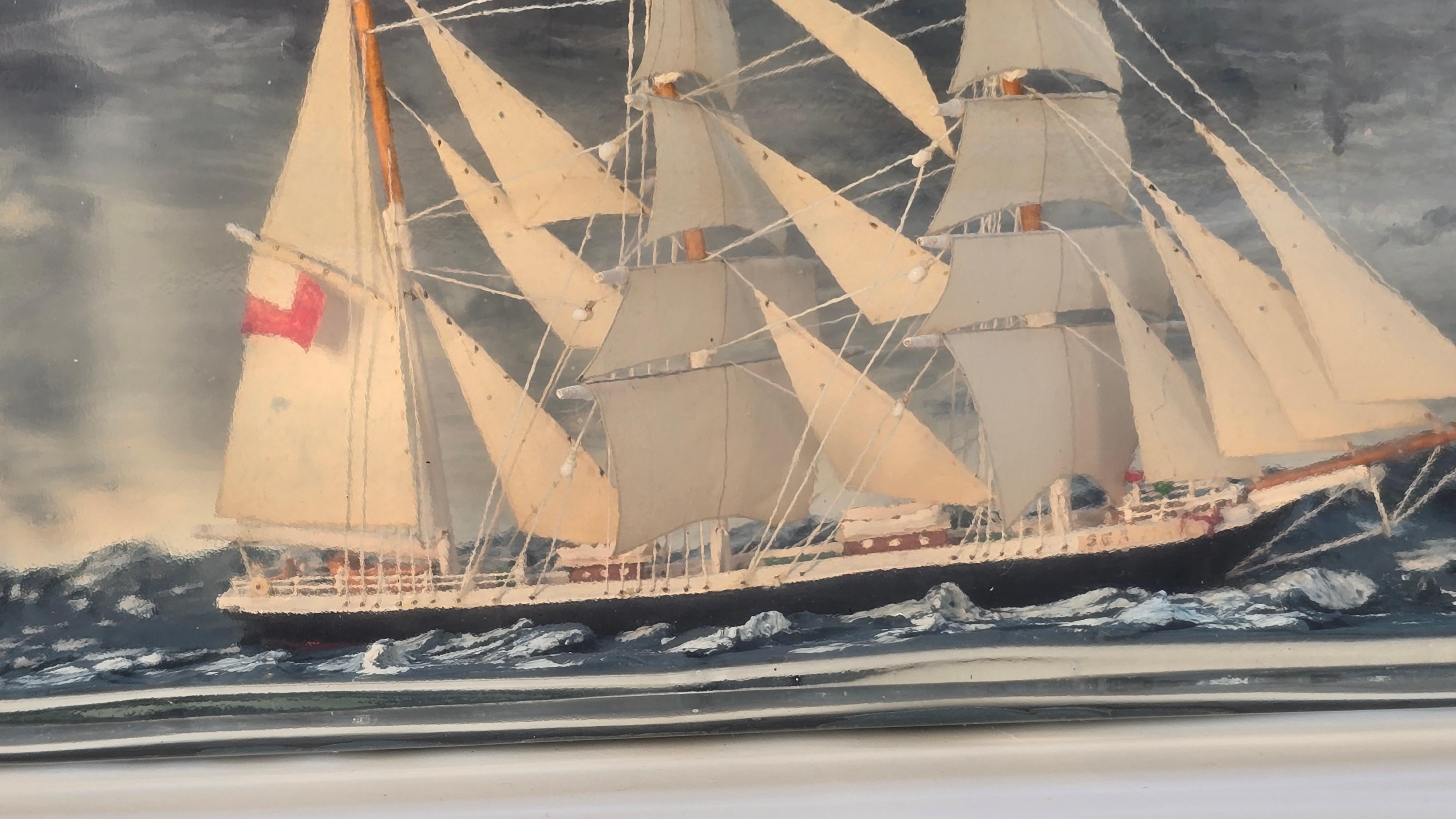 Ship in bottle diorama 