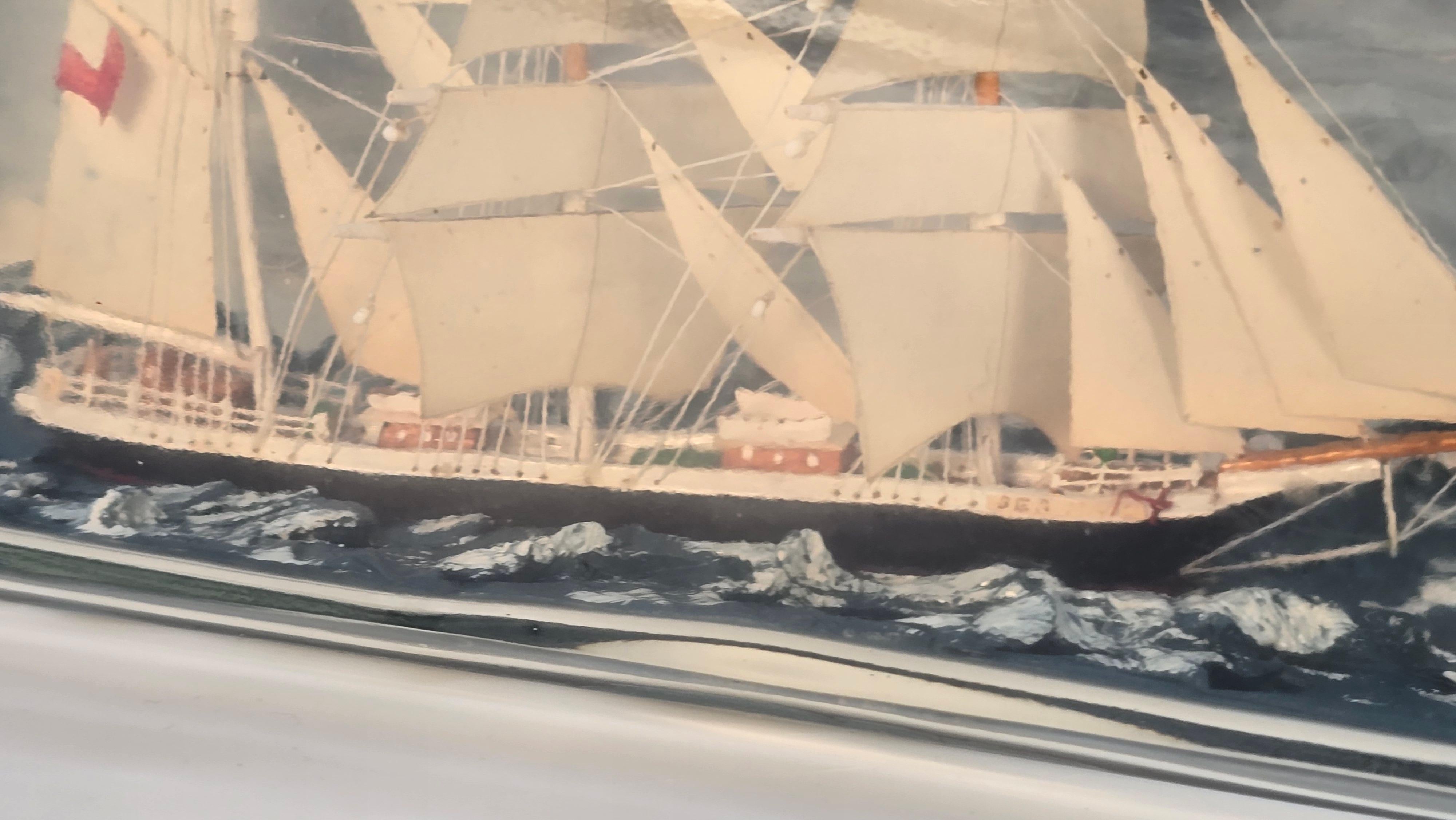 Ship in bottle diorama 