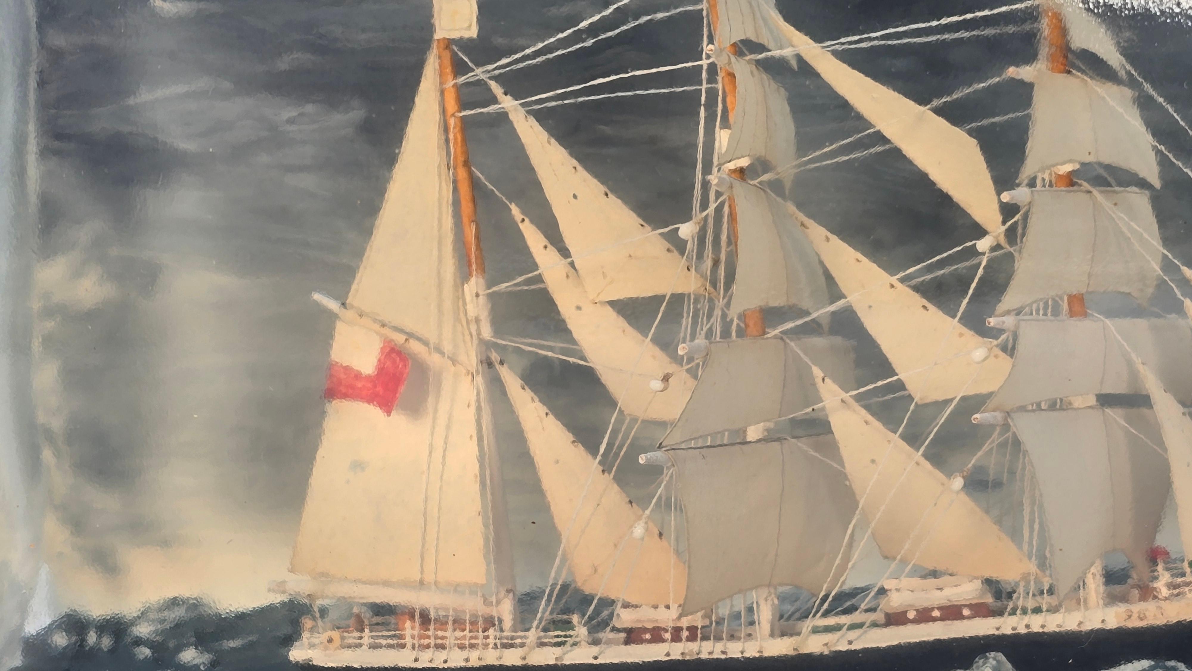 Ship in bottle diorama 