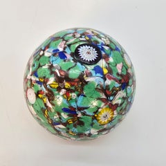 Vintage Italian Murano glass paperweight with the date 1852 inscribed inside