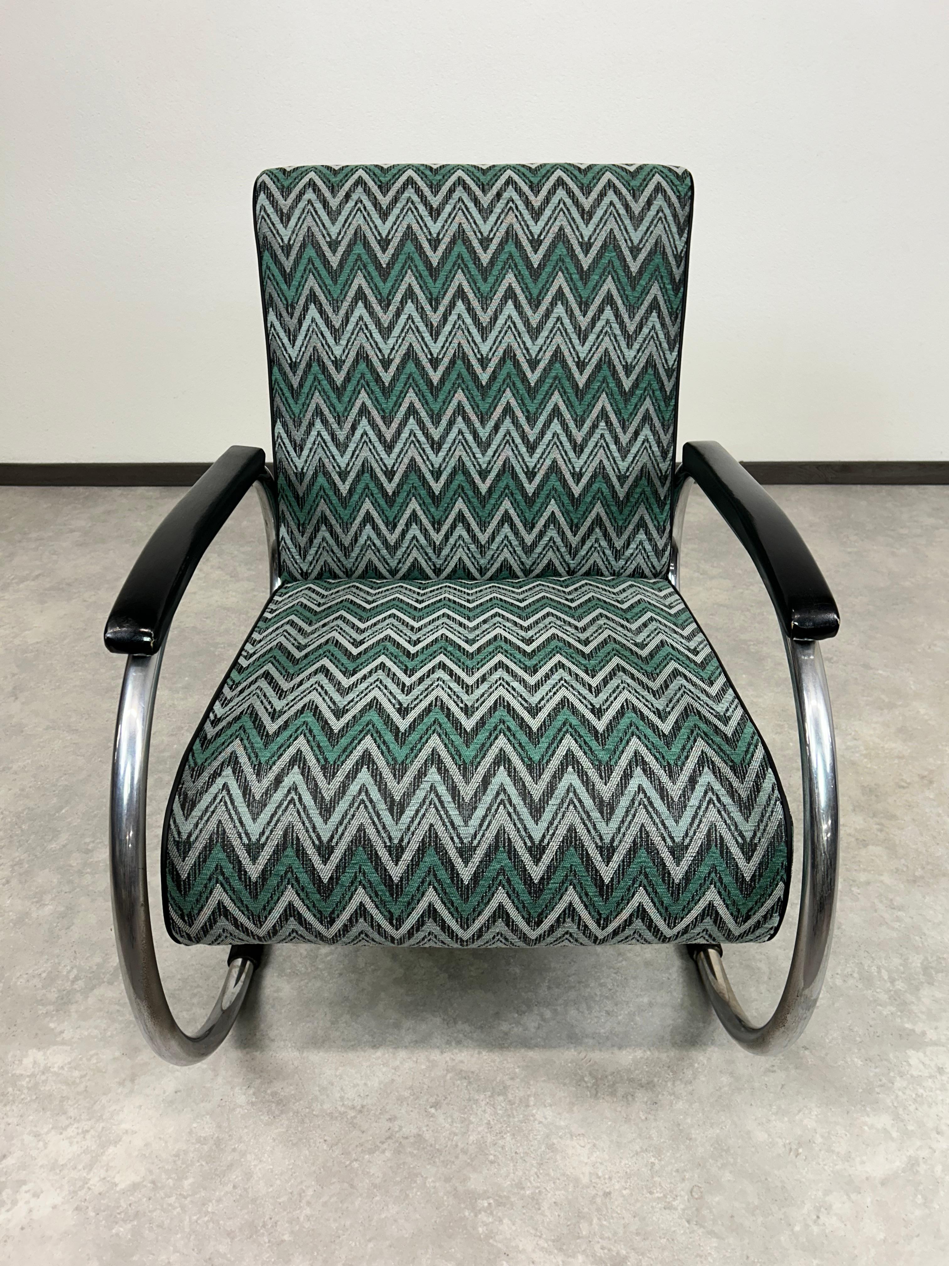 Tubular steel armchair by Tubax In Good Condition For Sale In Banská Štiavnica, SK