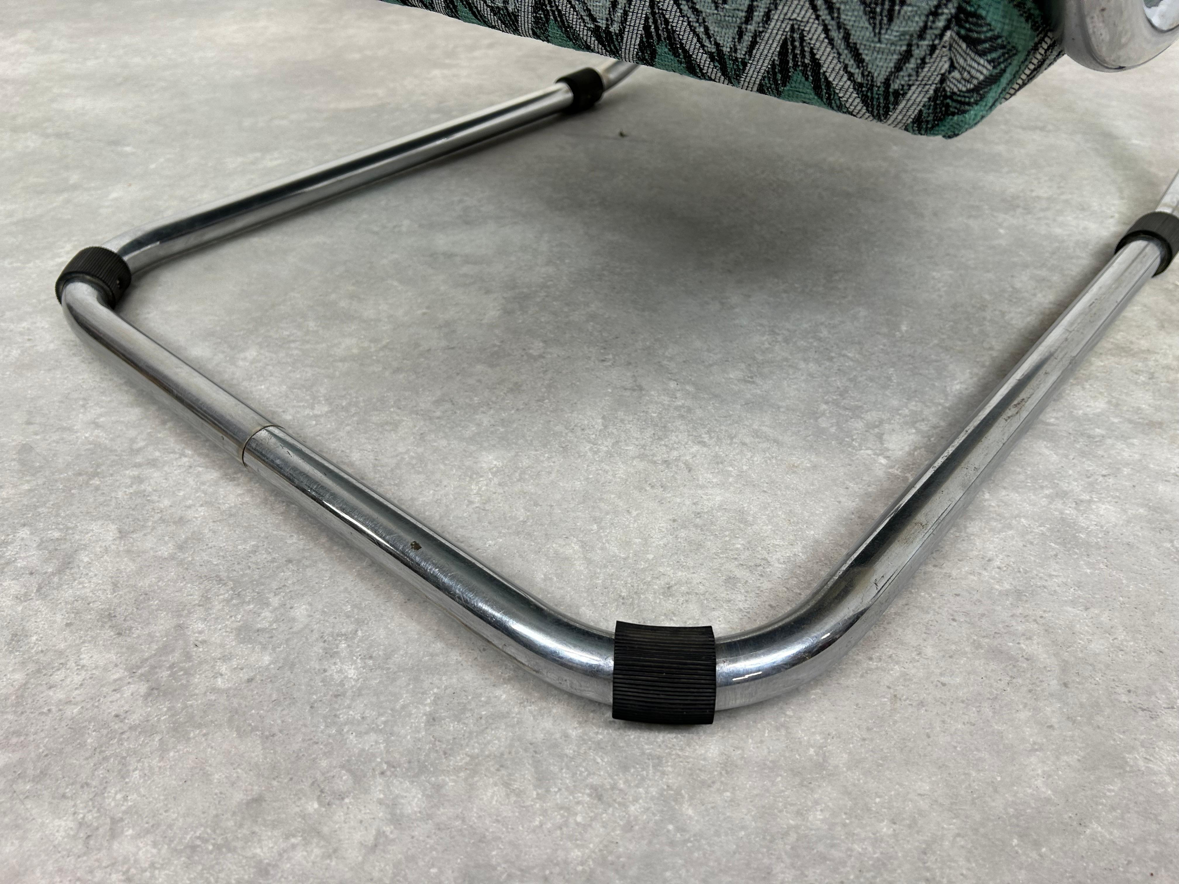 Tubular steel armchair by Tubax For Sale 2