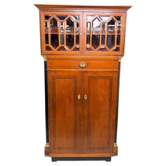 Rare Geometric Secessionist Vitrine Cabinet by August Ungethüm