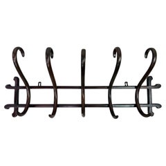 Antique Bentwood Wall-Mounted Coat Rack No. 1 by Gebrüder Thonet