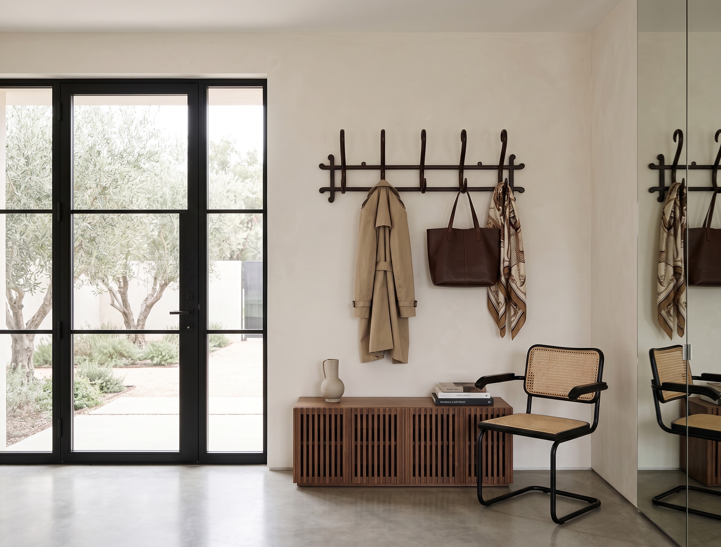 Antique Bentwood Wall-Mounted Coat Rack No. 1 by Gebrüder Thonet