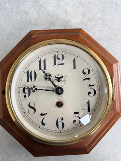 Iconic Junghans Vienna Secession Wall Clock attrib. to Adolf Loos