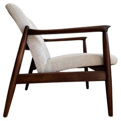 Fauteuil beige du milieu du siècle dernier d'Edmund Homa, années 1960