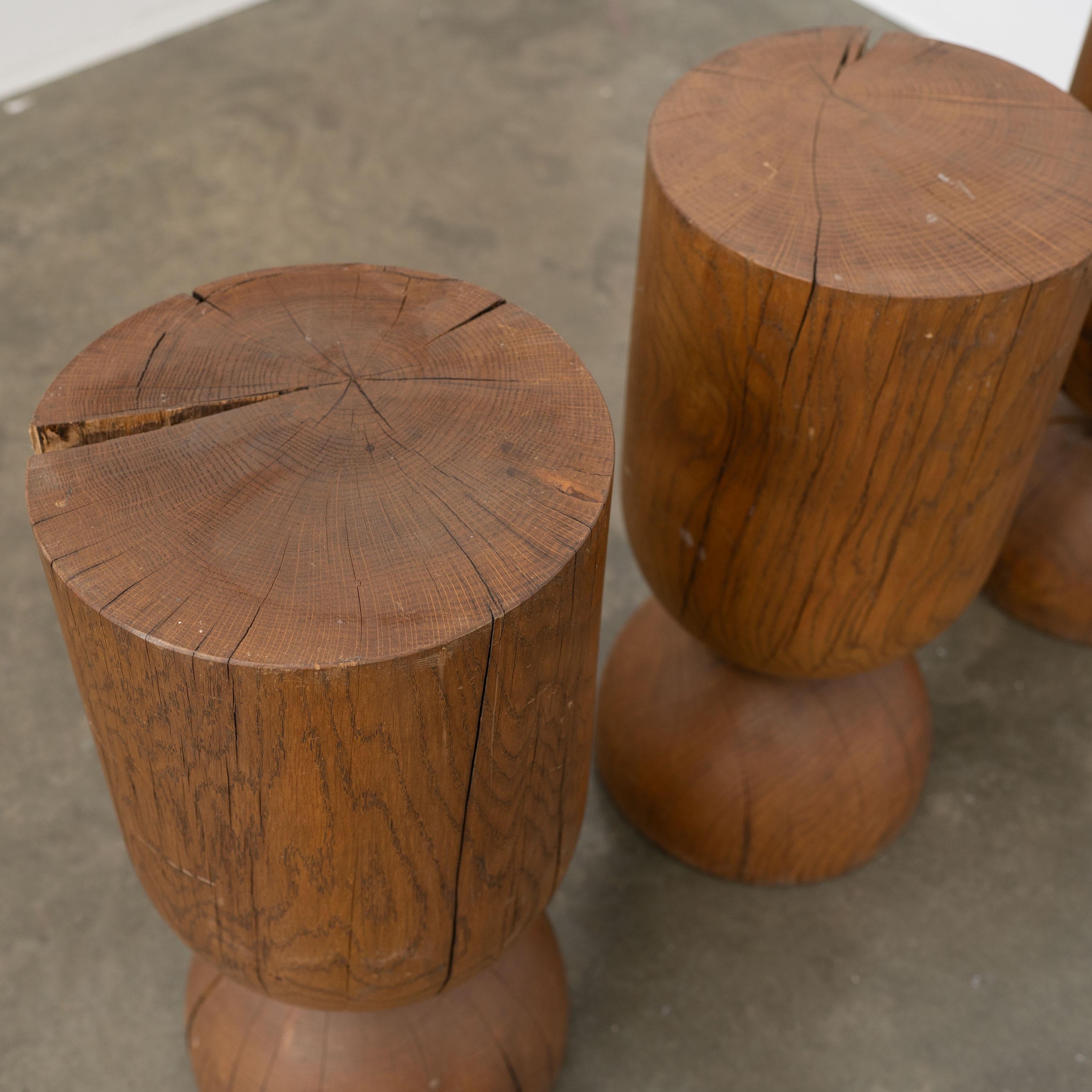Unknown Modernist Oak Stool / Side Table / Pedestal