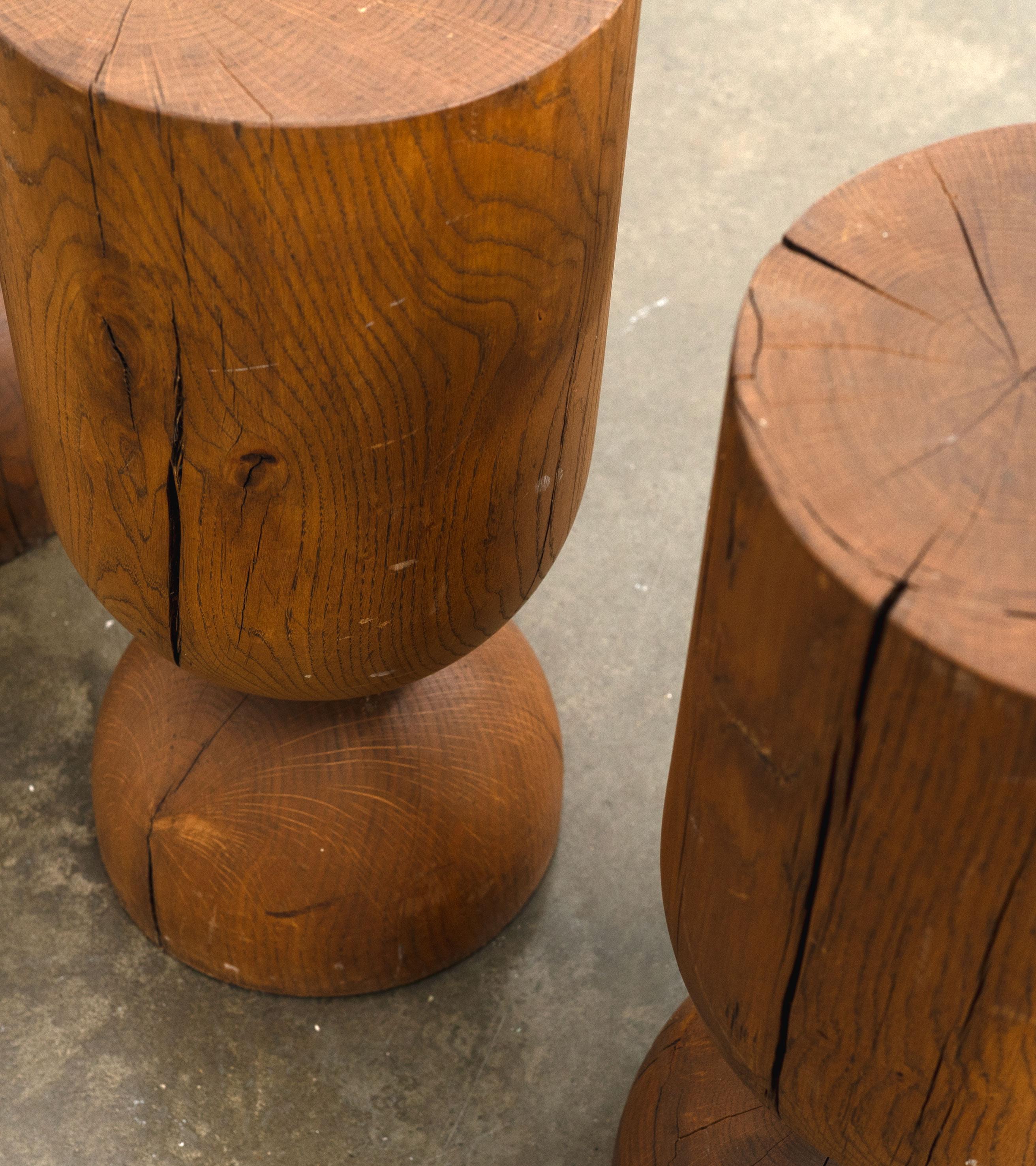 Modernist Oak Stool / Side Table / Pedestal 1