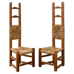 Little Chilean Pine and Rush Chairs