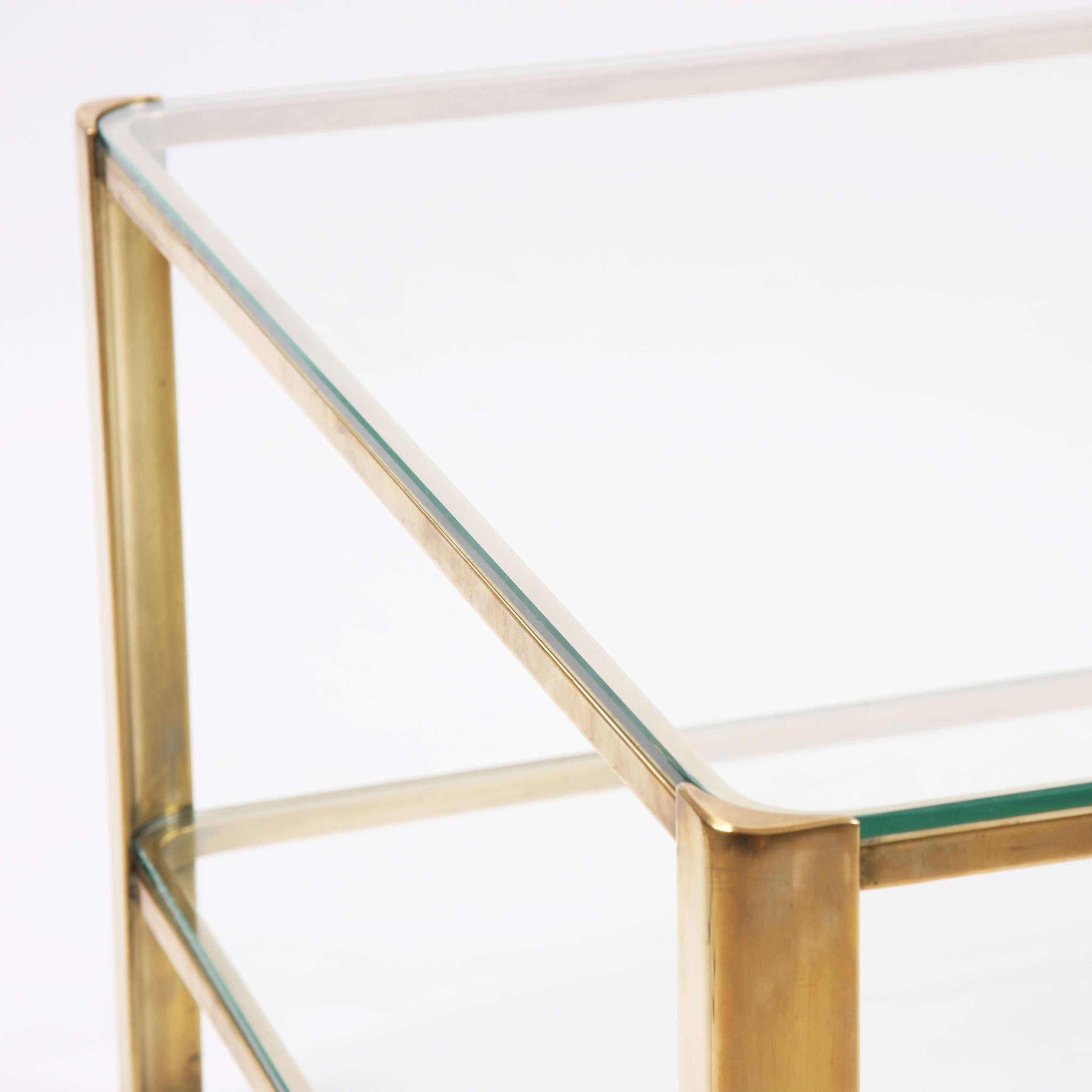 Mid-Century Modern Large Midcentury Two Tier Coffee Table Designed by JT LePelletier For Sale