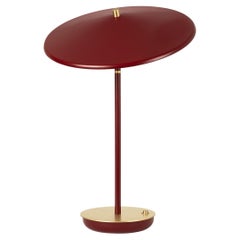 Lampe de table Artist, marron et or, abat-jour basculant
