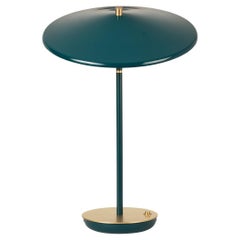Artist Table Lamp, Gold and Sacramento Green, Tilting Shader