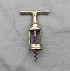 Early 20th Century Nickle on Steel Ballbearing Corkscrew