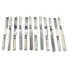 Circa 1900 American Set of 12 Dinner Knives by Northampton Cutlery Co.