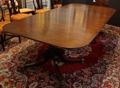 c. 1830 English Regency-William IV Double Pedestal Banquet Table