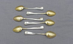Circa 1900 Set of 6 Demitasse Spoons by Shiebler