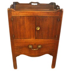 Circa 1765-1780 English George III Period Bedside Commode Table