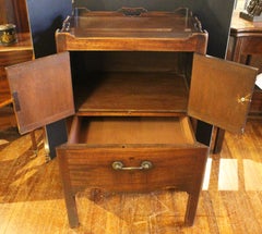 Circa 1765-1780 English George III Period Bedside Commode Table