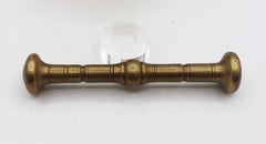 Late 19th Century European Brass Mortar and Pestle