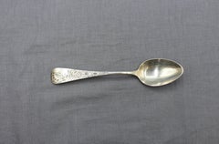 1882 American Aesthetic Movement Set of 5 Sterling Silver Teaspoons by Whiting