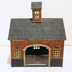 Mid-20th Century American Cast Iron "Stock Farm" Barn and Animals