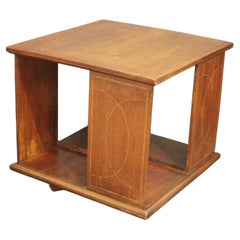Early 20th Century English Edwardian Period Tabletop Revolving Bookcase