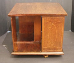 Early 20th Century English Edwardian Period Tabletop Revolving Bookcase