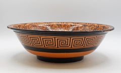 C. 1800-1830 Naples Greco-Roman Revival Deep Terracotta Bowl