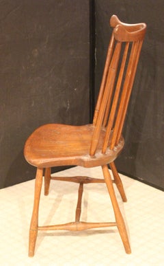 Early 19th Century American Fan Back Windsor Side Chair
