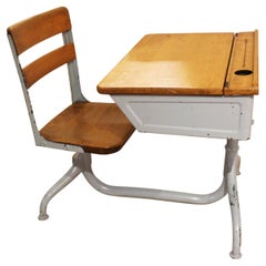 Mid-20th Century American Seating Company Child's School Desk