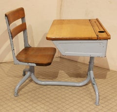 Mid-20th Century American Seating Company Child's School Desk