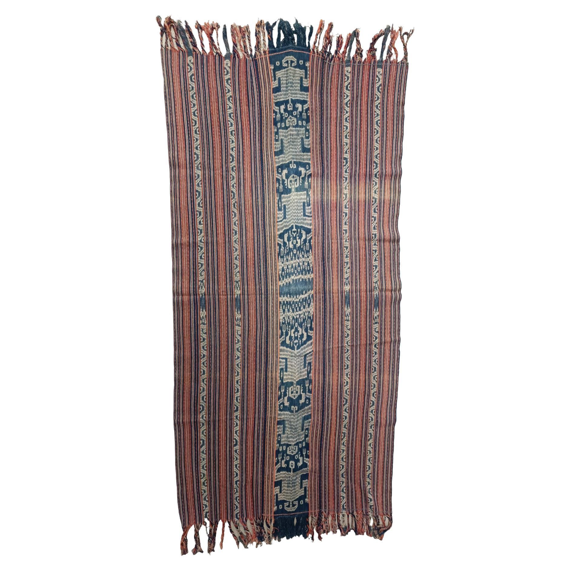 Tessuto Ikat Vintage Timor Indonesia Tessuti Asiatici Home Decor