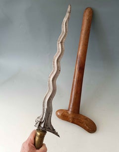 Large Antique Indonesian Kris Dagger – Ethnographic collectible weapons