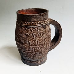African Tribal Art Fine Kuba Palm Wine Cup 19th Century